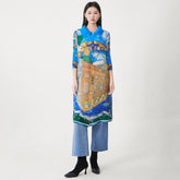 Luxe Plissé Cruise Print Tunic/Dress